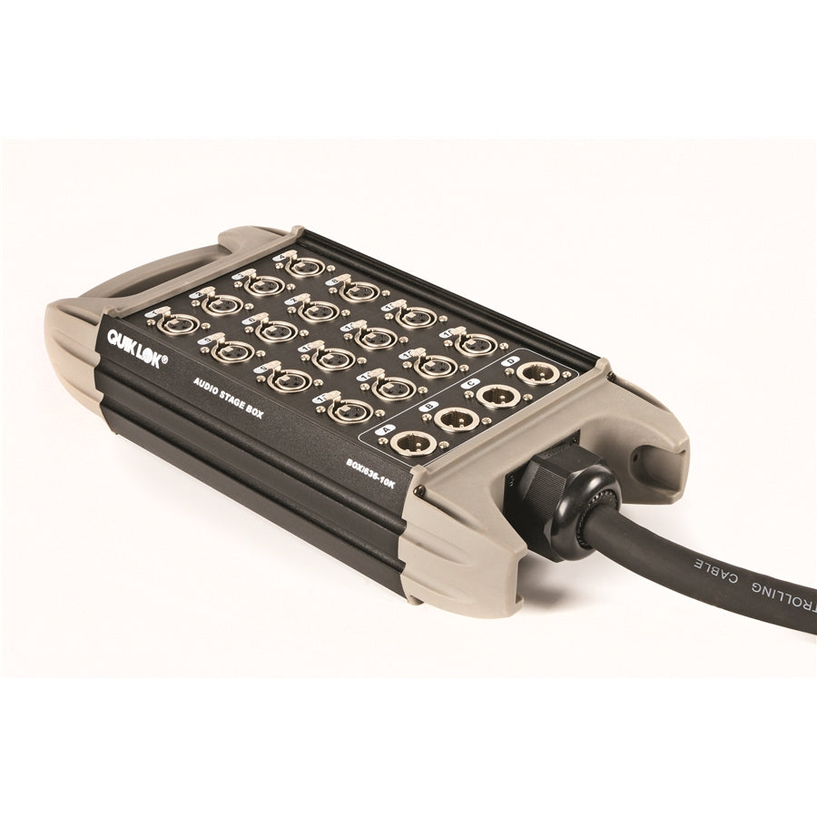 Quik Lok Box/638-30K Stage Box 16 In 4 Out Cavo da 30 Mt