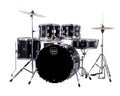 Mapex it Cm5044ftcdk comet fusion 5 pezzi dark black con hardware e piatti