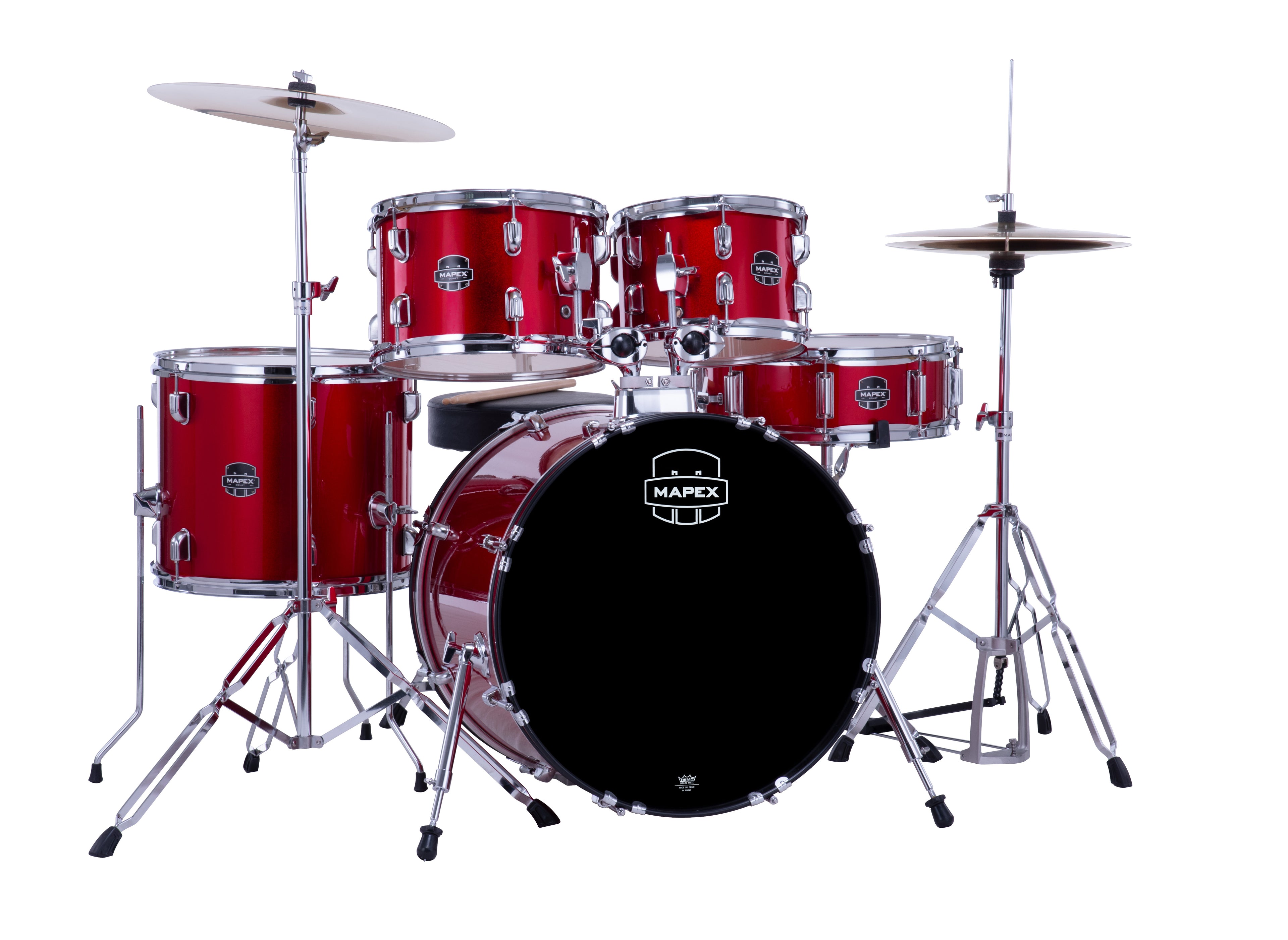 Mapex it Cm5044ftcir comet fusion 5 pezzi infra red con hardware e piatti