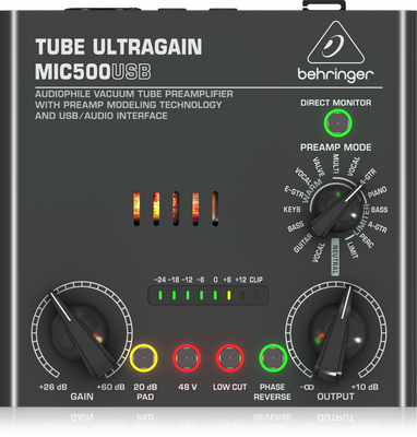 Behringer Mic500Us Tube Ultragain