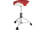 Dixon PSN-13RW - Drum Throne - Red/White Saddle Seat - Double Braced