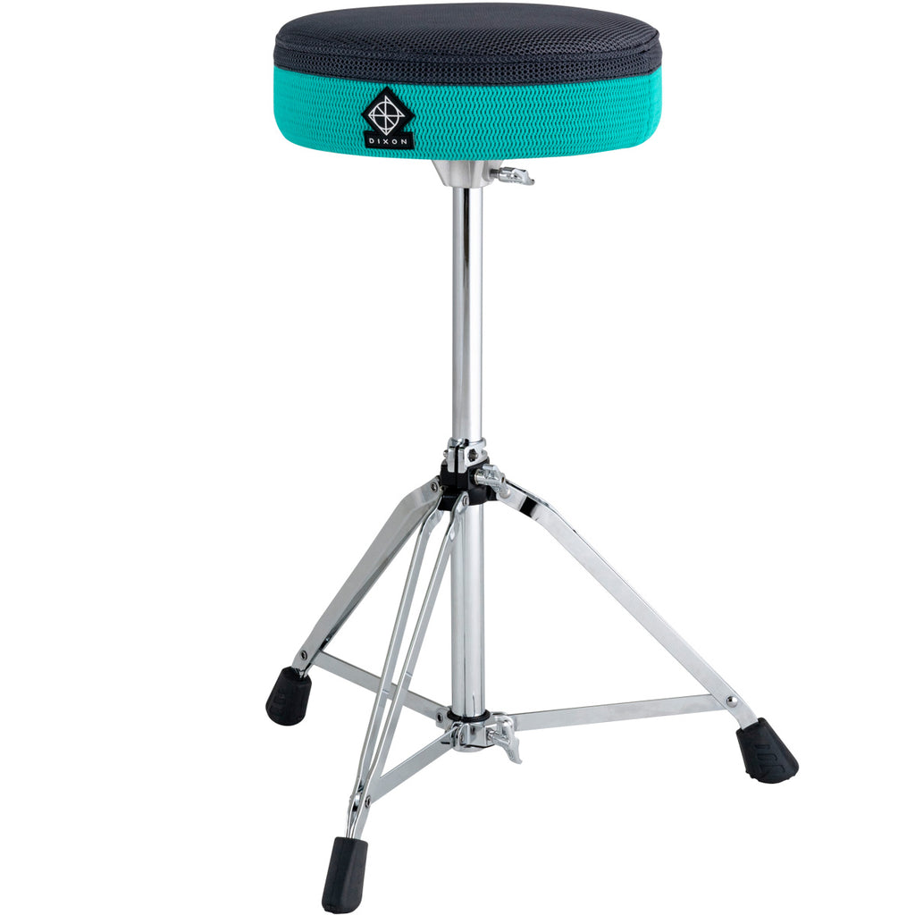 Dixon PSN-805 - drum throne - round seat Black Teal - double braced