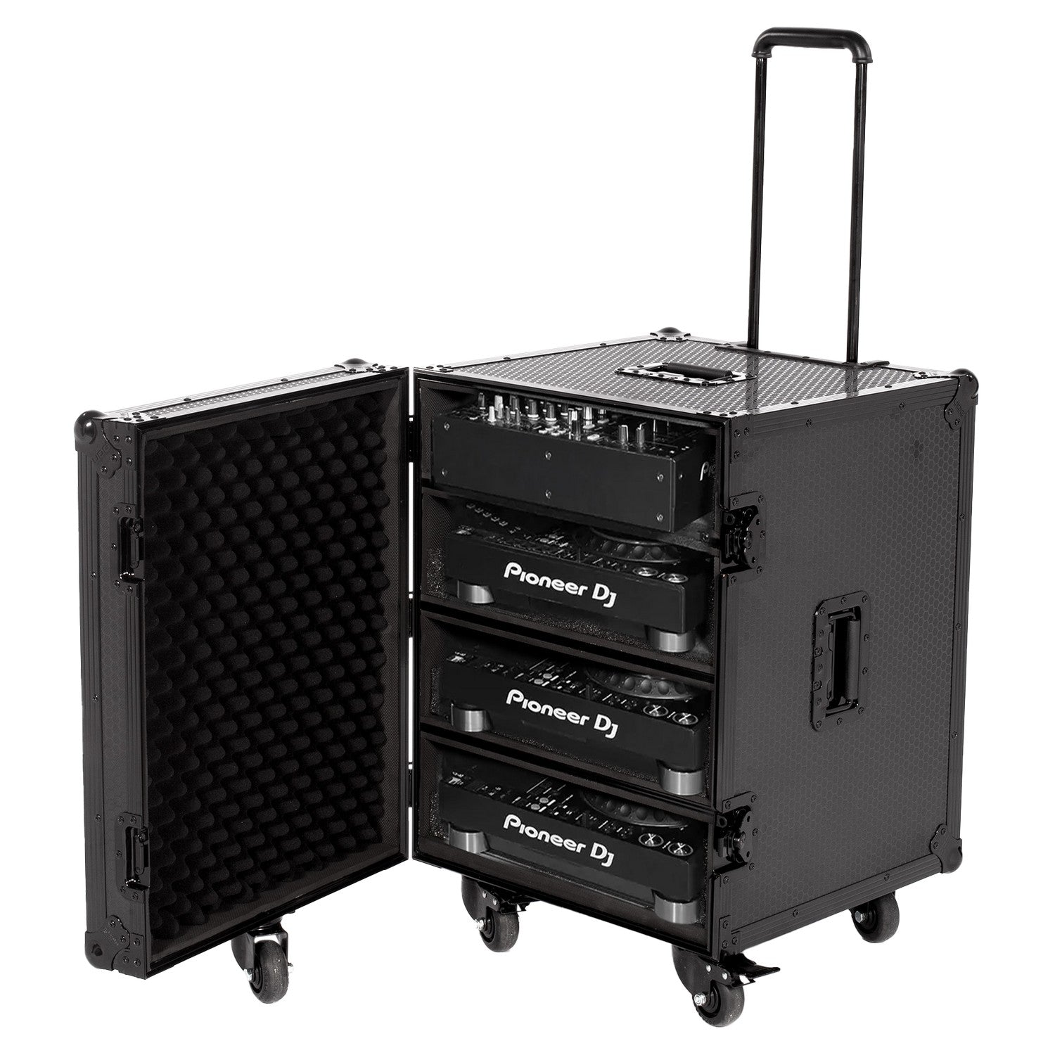 Udg gear U91101bl - ultimate flight case for set cdj/mixer black plus (t&sw)