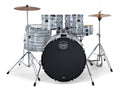 Mapex it Cm5044ftcfi comet fusion 5 pezzi white marblewood con hardware e piatti