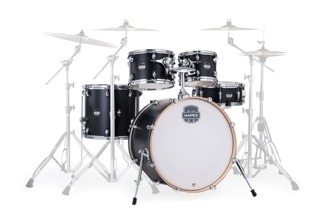Mapex it Mm529sfkd mars maple rock 5 pezzi matte black