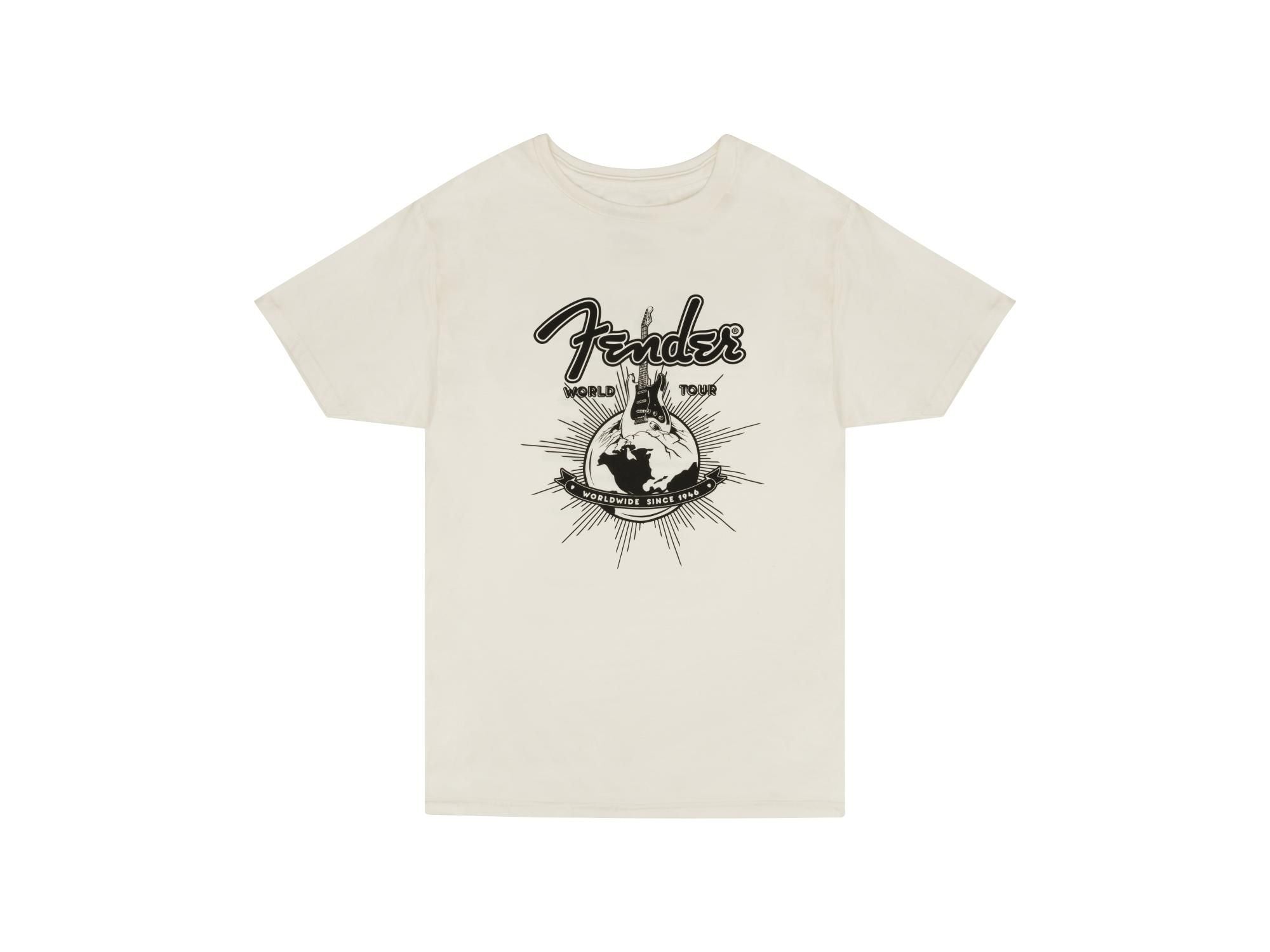 Fender World Tour T-Shirt Vintage White XXL