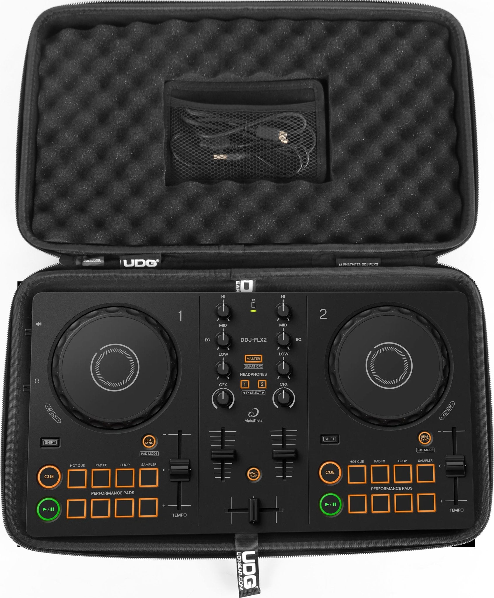 Udg gear U8331bl cr alphatheta ddj-flx2 hardcase black