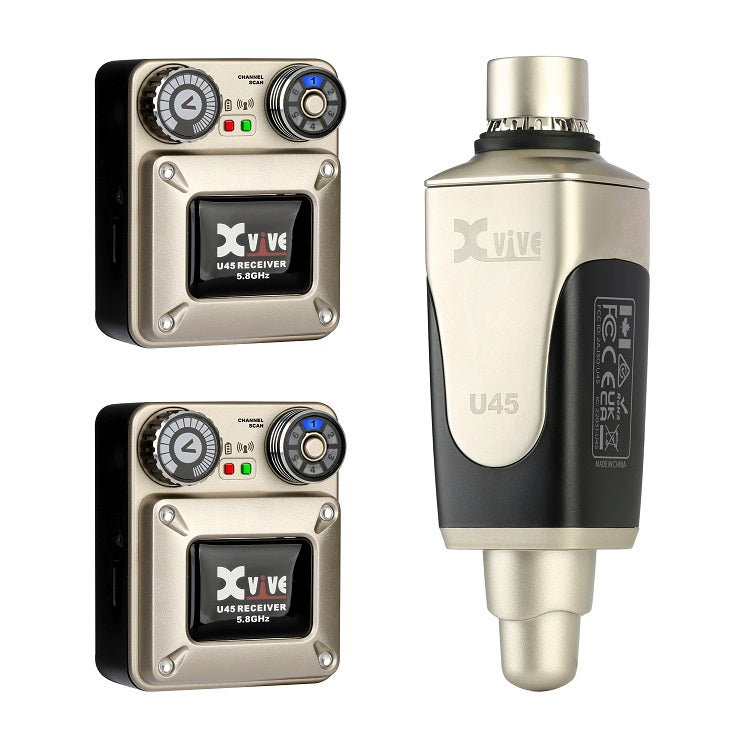 Xvive U45R2 IN-EAR MONITOR - Sistema monitor wireless digitale a 2 ricevitori