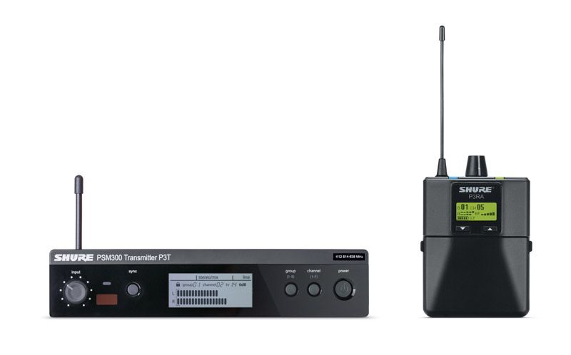 Shure P3T PSM300 Series Wireless Microphone Complete Kit