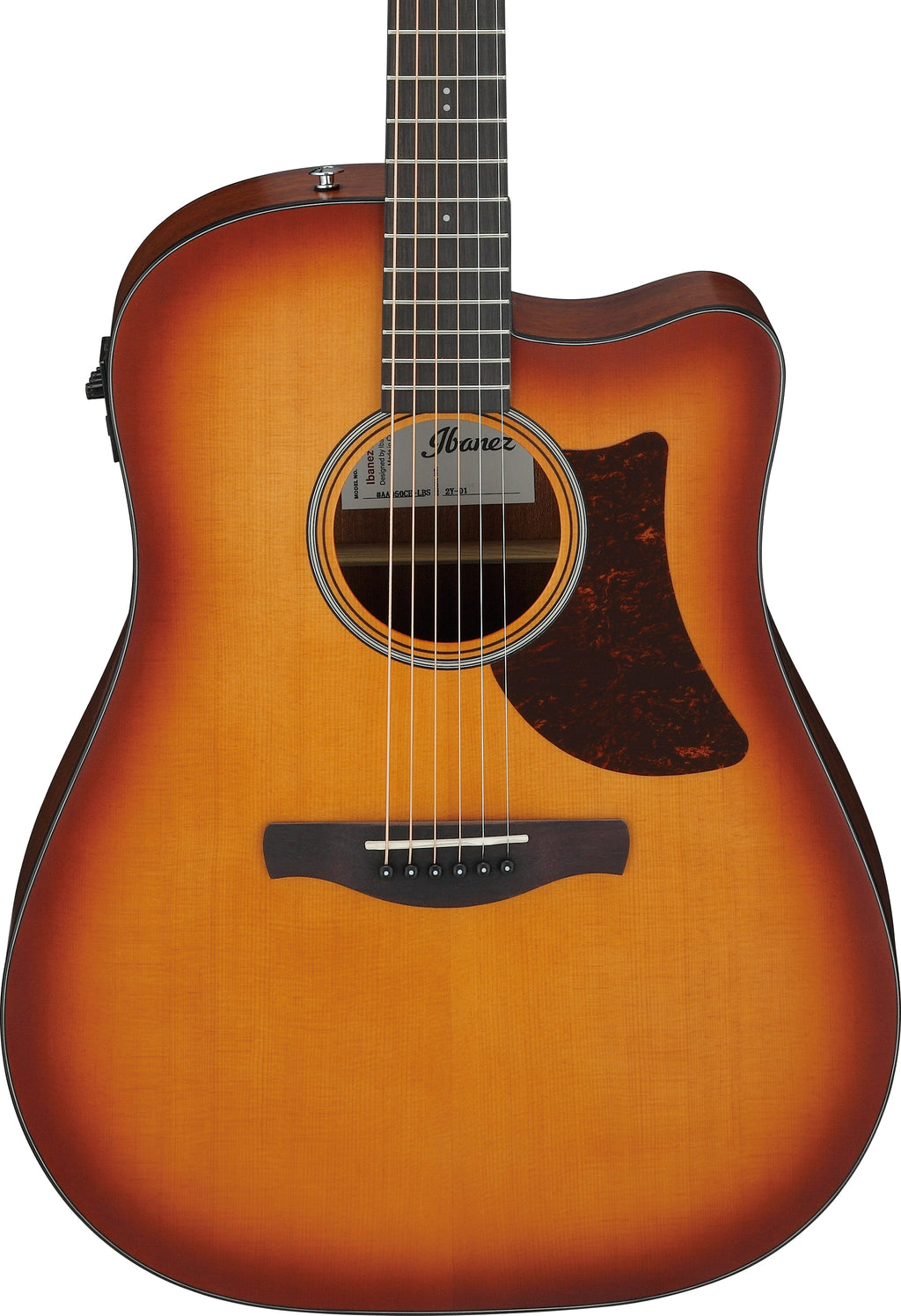 Ibanez AAD50CE Acoustic Light Brown Sunburst Low Gloss Cutaway Electro-Acoustic