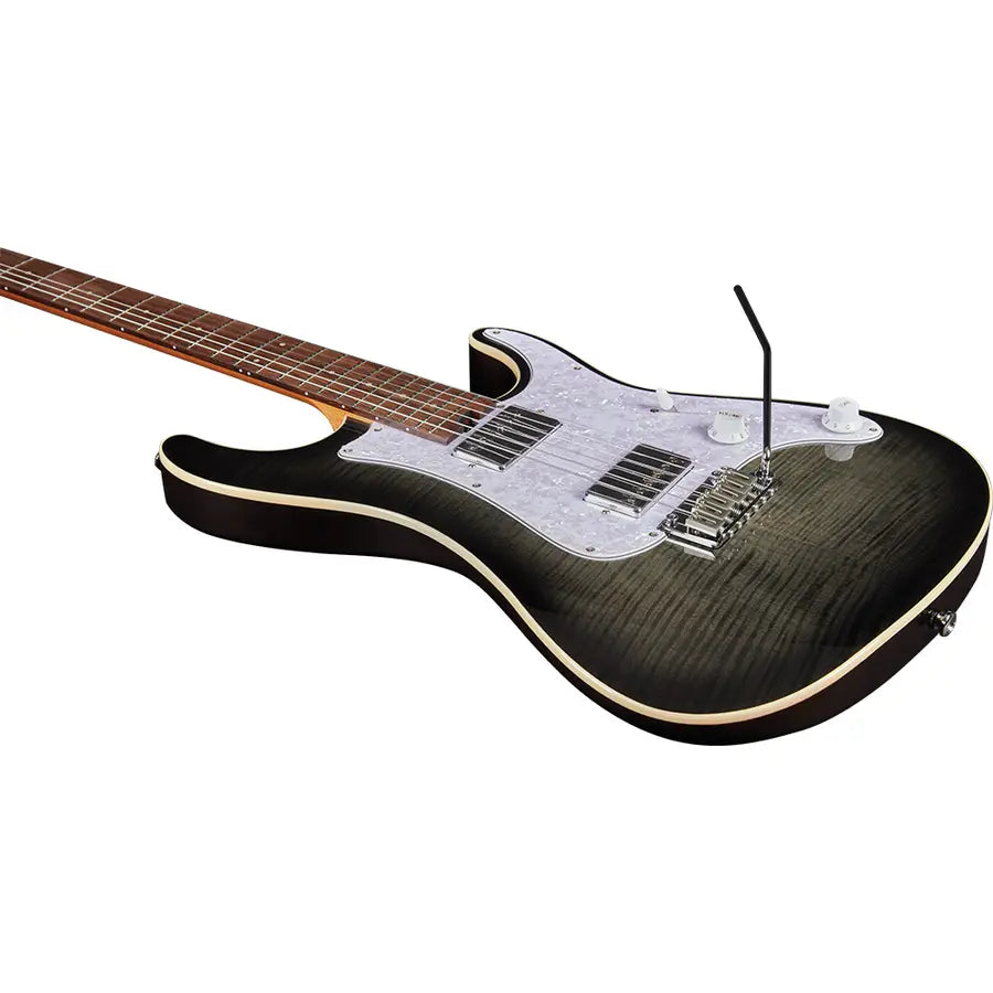 Eko Guitars Fire 400 Aurora Flamed Grey Burst
