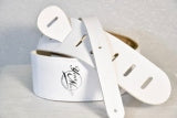 Your Music Tracolla 7 Cm In Cuoio Imbottita White Made In Italy No Logo