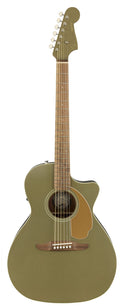 Fender Newporter Player Olive Satin Chitarra Acustica Elettrificata