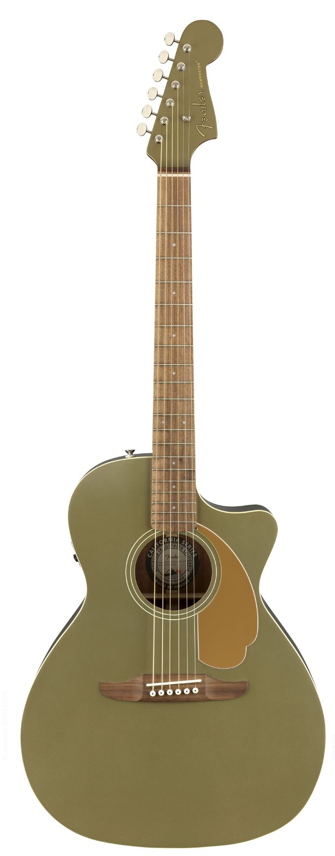 Fender Newporter Player Olive Satin Chitarra Acustica Elettrificata