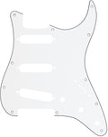 Fender 11 Hole Modern Style Stratocaster SSS Pickguard White 3Ply