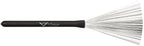 Vater VWTS ''Standard Wire Brush'' - Manico rivestito in gomma con rivetto/Setole in acciaio non retraibili