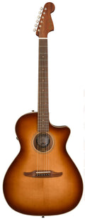 Fender Newporter Classic Aged Cognac Burst Acustica Elettrificata Con Borsa