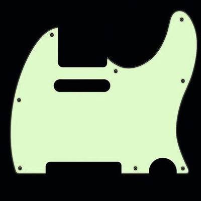 Boston Telecaster Electric Guitar Pickguard mint green
