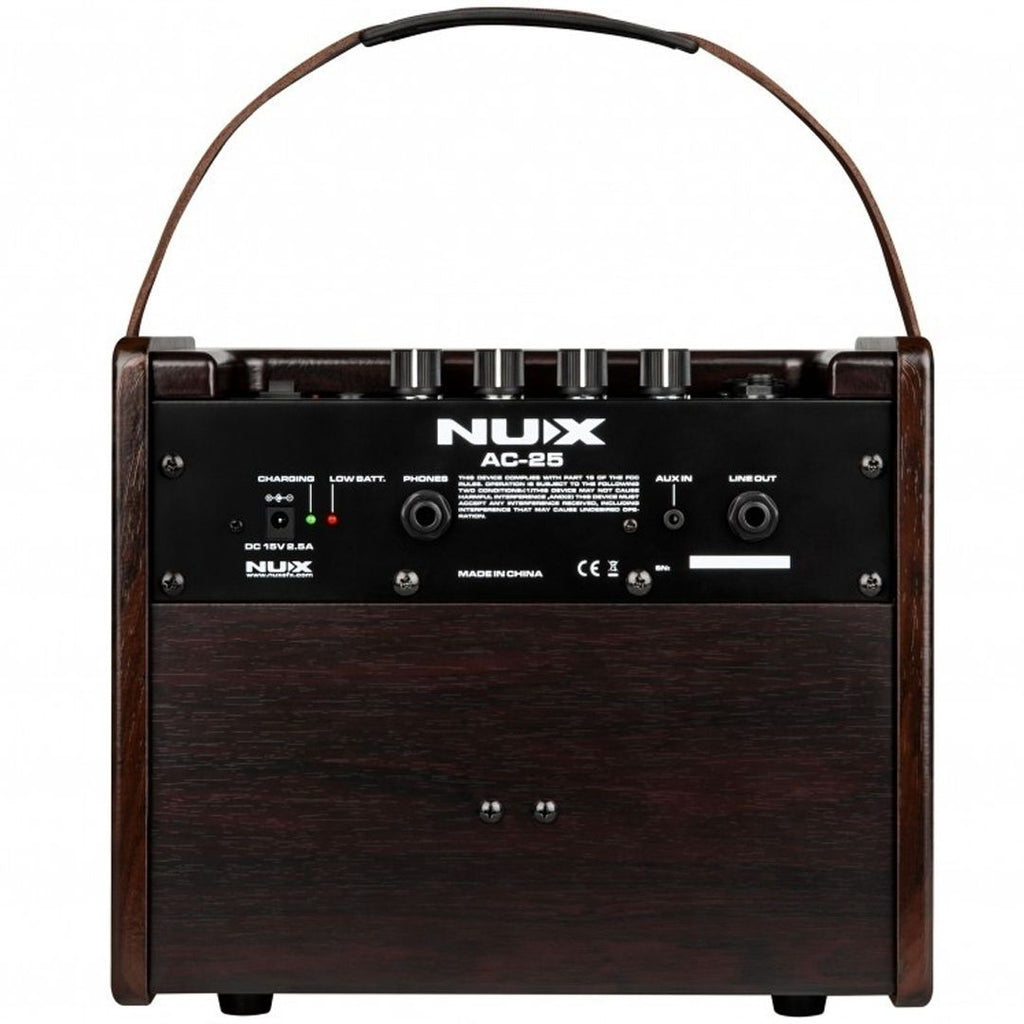 Nux Ac25 Combo per Acustica a Batteria Ricaricabile 25W