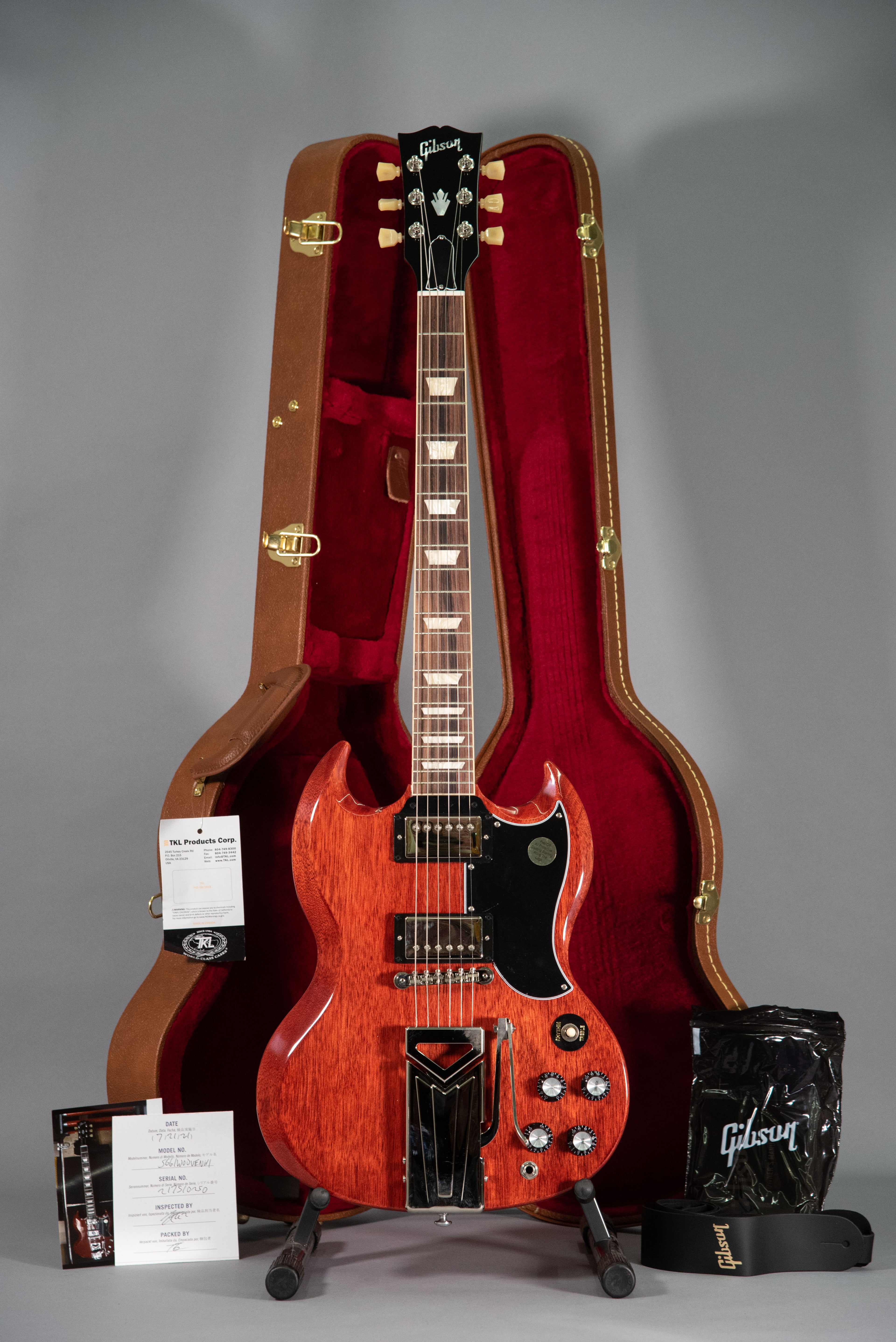 Gibson Sg Standard 61 Sideways Vibrola Vintage Cherry
