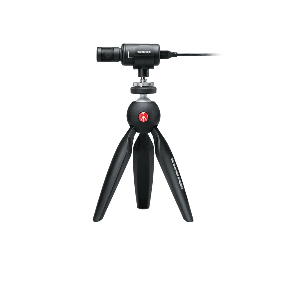 Shure MV88+ VIDKIT MV88+ mic kit, mini tripod, smartphone clamp