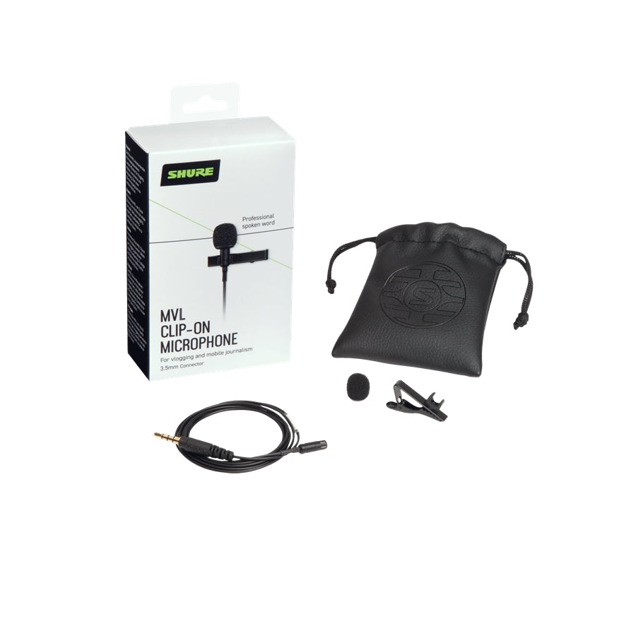 Shure MVL Mic lavalier condensatore omni smartphone/tablet 
