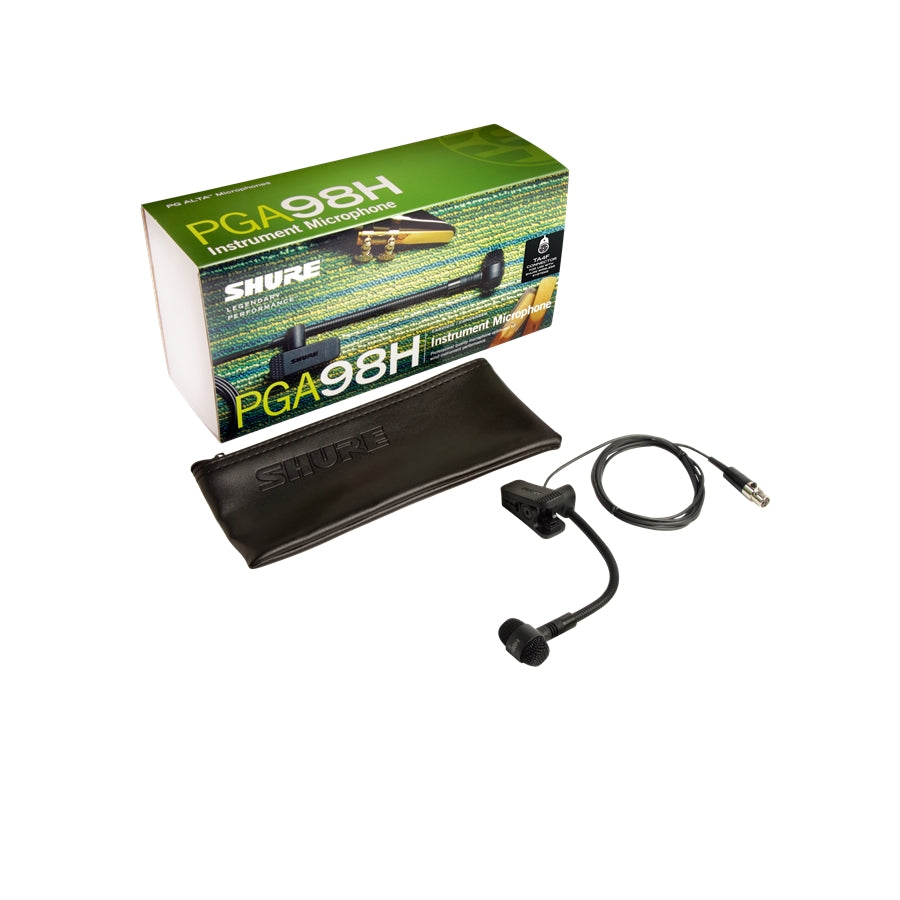 Shure PGA98H-TQG Microfono fiati condensatore cardioide a clip TA4F 