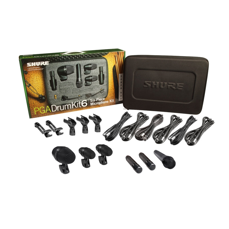 Shure PGADRUMKIT6 6-Piece Drum Microphone Kit