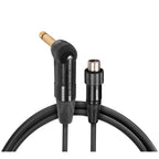 Shure WA307 1/4"/90° jack adapter and TA4F bodypack