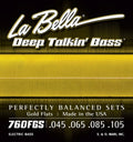 La Bella 760Fgs Muta Per Basso Elettrico 045-105 Goldel Alloy Flat Wound