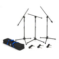 Samson BL3VP - Set of 3 Microphone Stands - Boom - Ultralight - Tripod