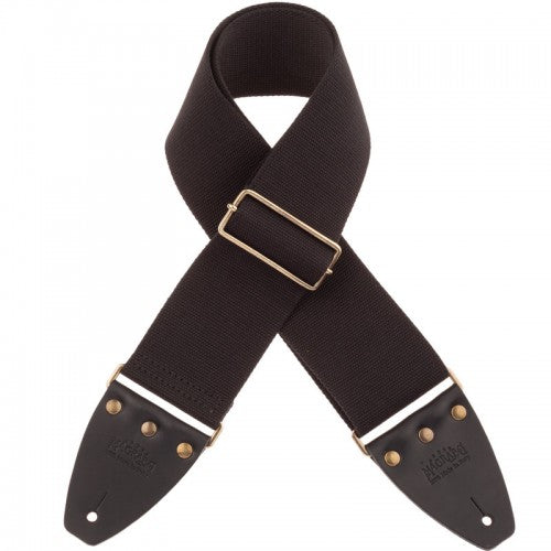 Magrabo Tracolla Stripe SC Entry Nero 8 cm terminali Nero fibbia Ottone