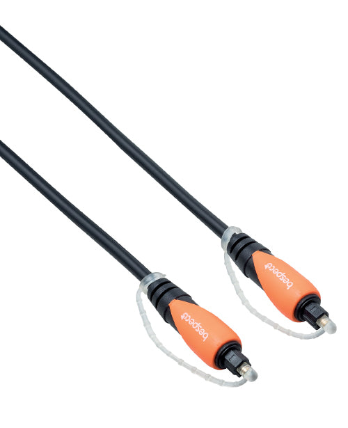 Bespeco Cavo Ottico Mt.2 Toslink Plug Connettore Plastico