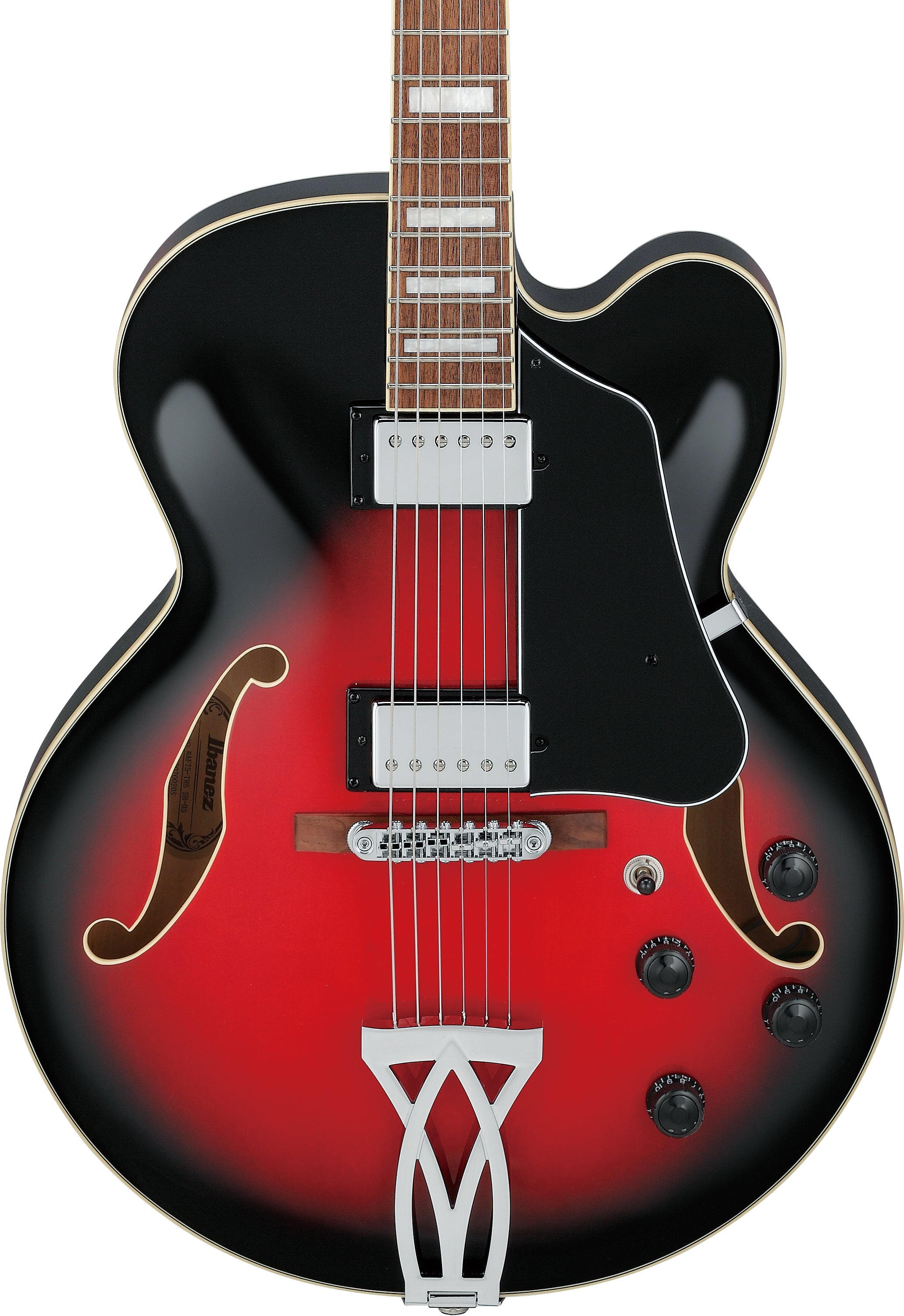Ibanez Af75 Transparent Red Sunburst