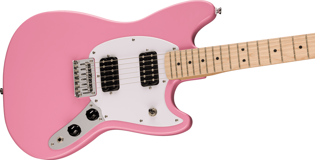 Squier Sonic Mustang HH Maple Flash Pink