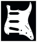 Boston Battipenna Per Chitarra Elettrica Sss 3 Strati White