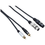 Bespeco Cavo due Connettori Maschi RCA e due Cannon Femmine Mt 5