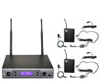 Topp Pro TMWU2100LTH Sistema Radiomicrofono 2 Bodypack e 2 Lavalier 2 Headset