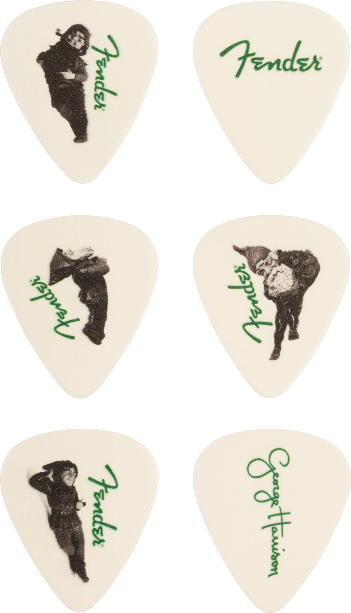 Fender Plettri George Harrison All Things Must Pass Pick Tin Set 6 Pz