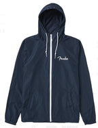 Fender Spaghetti Logo Windbreaker Navy Large