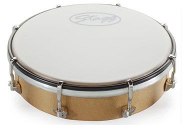 Stagg Tamburello 8' In Plastica con Pelle Cm 20