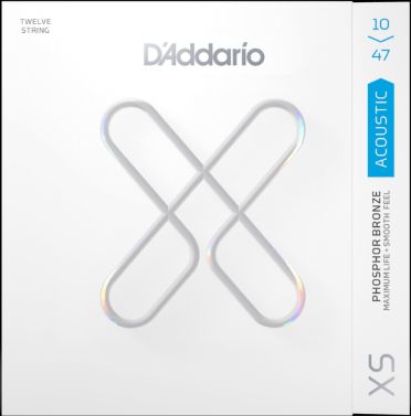 D'Addario XSAPB1047-12 Phosphor Bronze 10-47 Muta per Chitarra 12 Corde