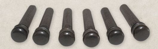Taylor Pin Bridge Ebony With Abalone Set 6
