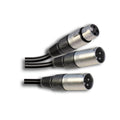 Audiodesign Cavo Adattatore a Y XLR M a XLR M / XLR F 30 cm