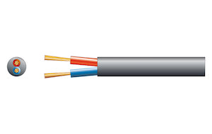 RX14 100V Sp.Cable Round 2x2.5 100m