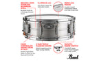Pearl Rullante Sensitone Heritage Alloy Aluminum 14'X5' Seamless