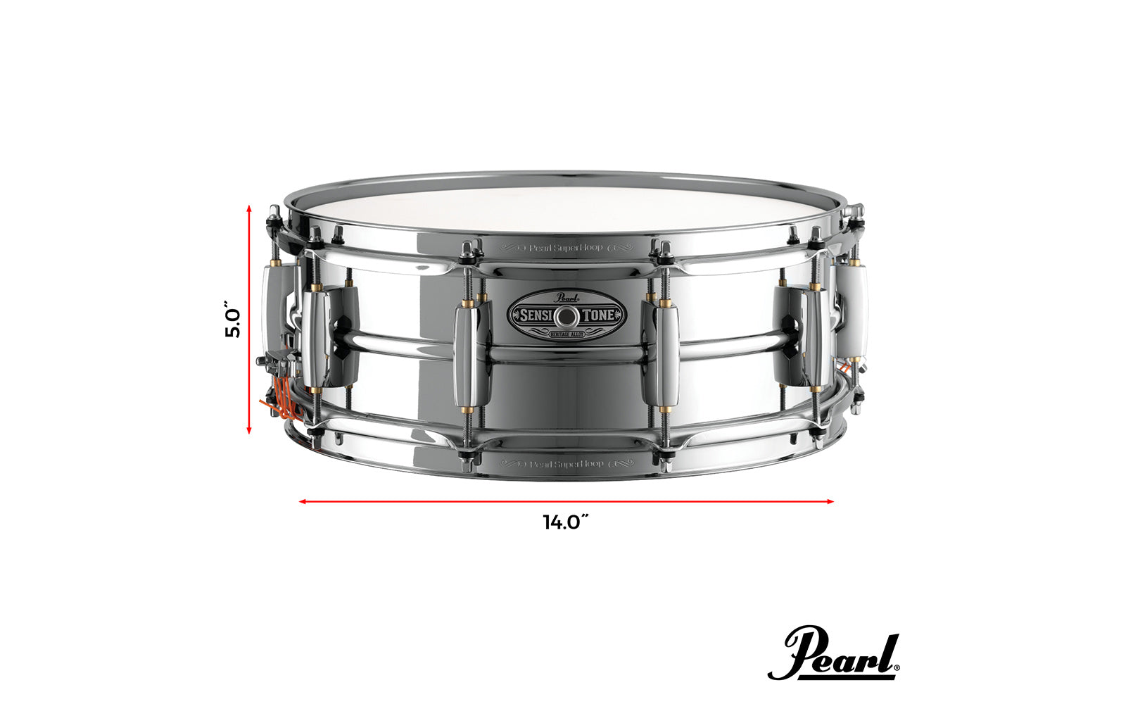 Pearl Rullante Sensitone Heritage Alloy Aluminum 14'X5' Seamless