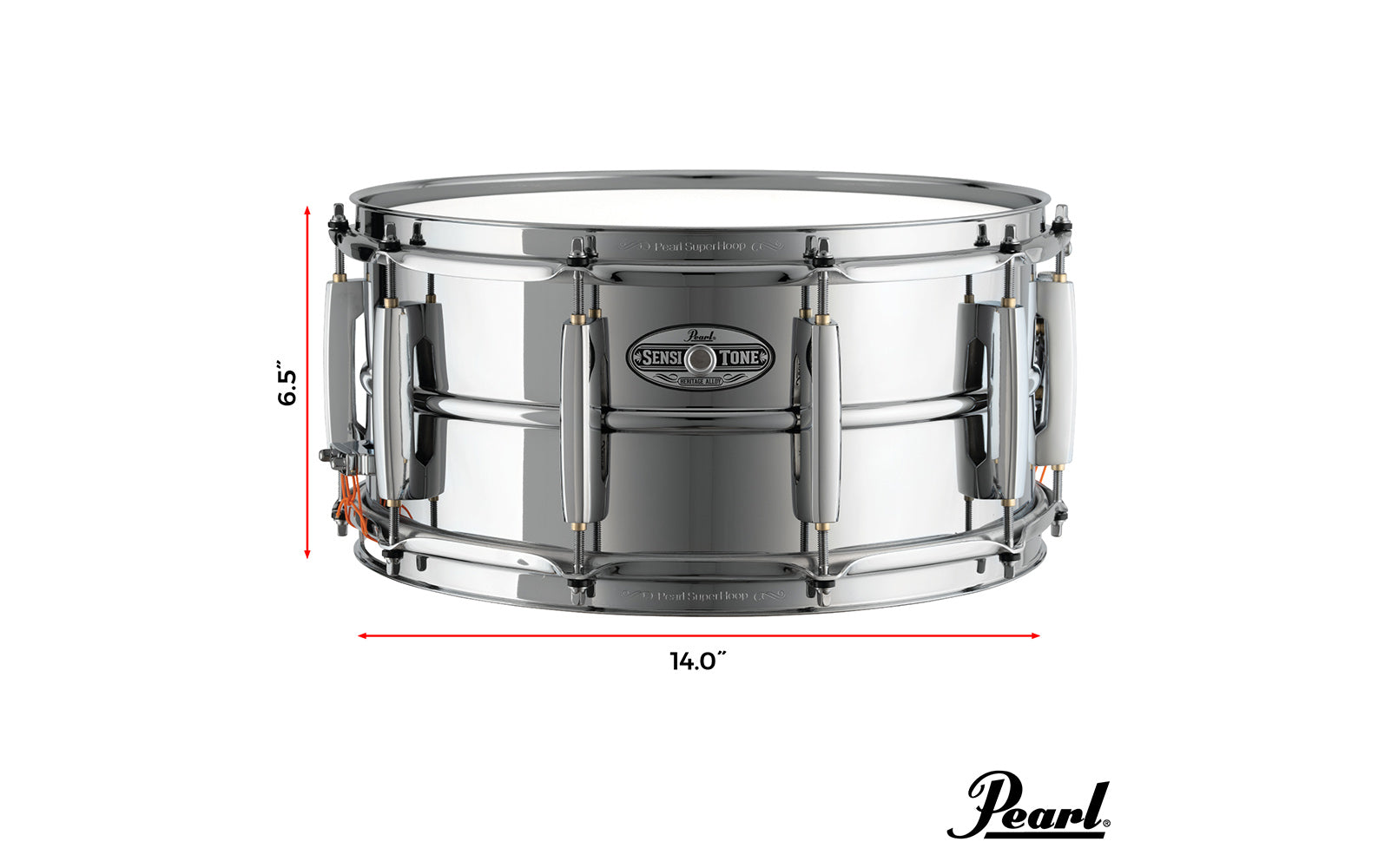 Pearl Rullante Sensitone Heritage Alloy Steel STH1450S 14X5