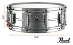Pearl Rullante Sensitone Heritage Alloy Steel STH1450S 14X5