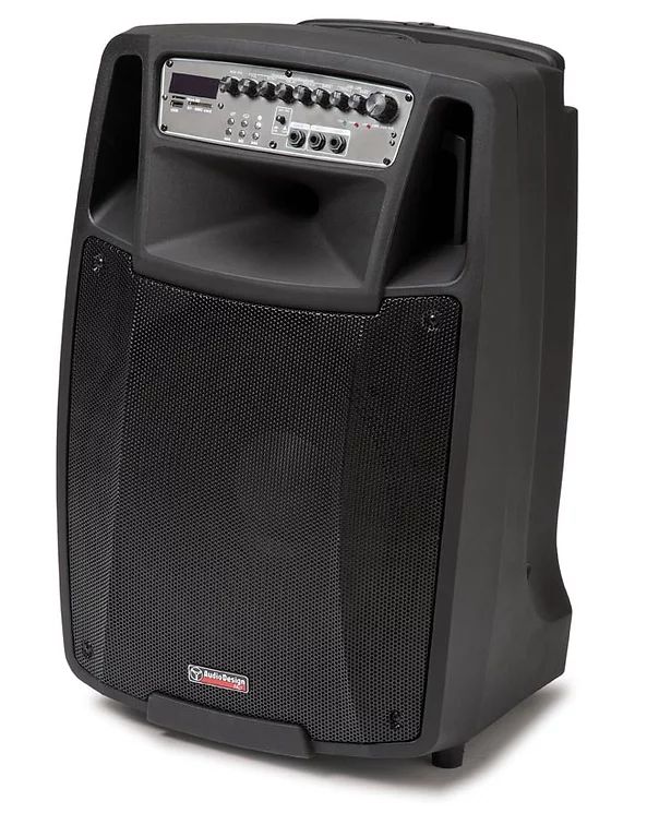 Audiodesign M2 15Wl Diffusore Portatile con 2 Microfoni Wireless